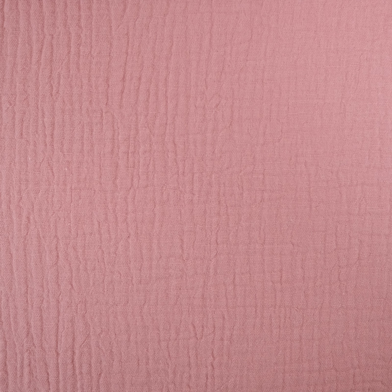 Double Gaze Unie Vieux Rose - Maison Klem